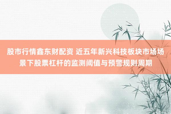 股市行情鑫东财配资 近五年新兴科技板块市场场景下股票杠杆的监测阈值与预警规则周期